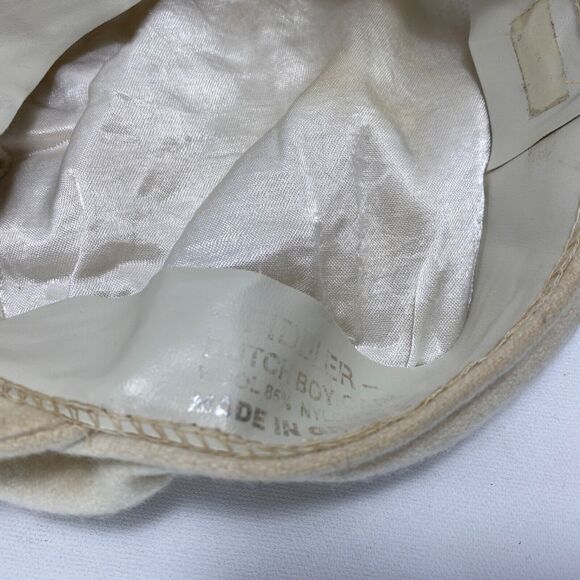 Fiddlers Dutch Boy White Wool Cap Hat Aegean Greece Fisherman Sailor Ethnic 22" - Picture 9 of 10